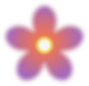 Blurry Glowing Gradient Flower 